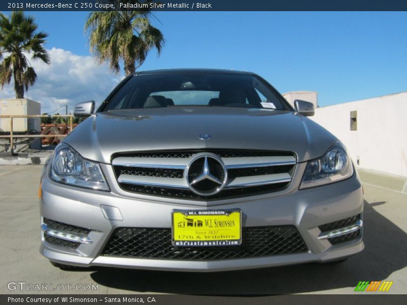 Palladium Silver Metallic / Black 2013 Mercedes-Benz C 250 Coupe
