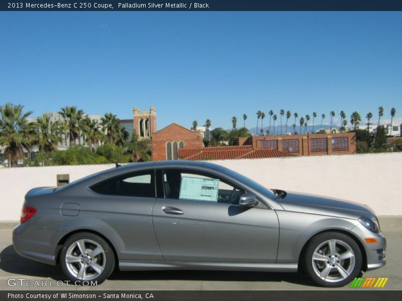 Palladium Silver Metallic / Black 2013 Mercedes-Benz C 250 Coupe