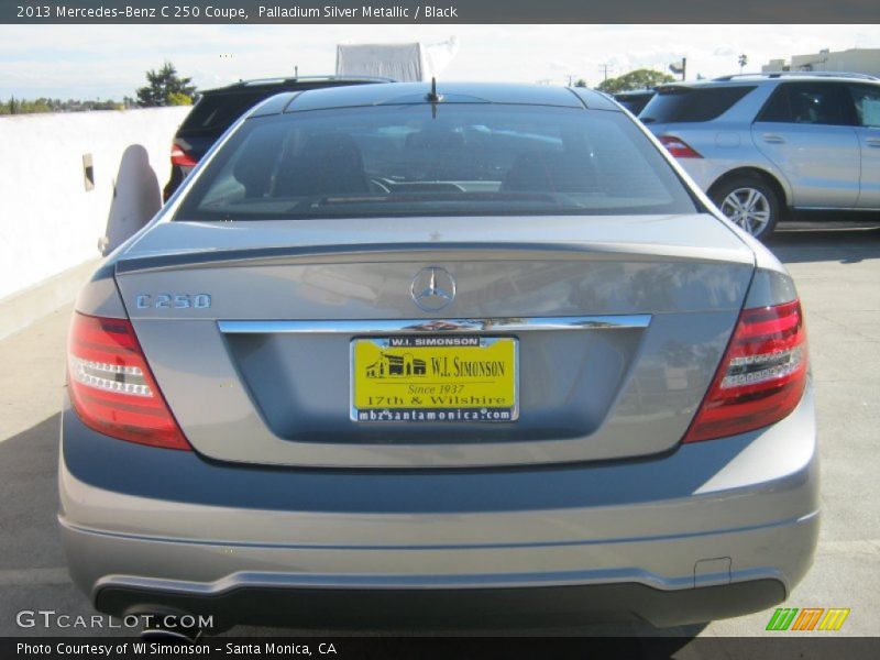 Palladium Silver Metallic / Black 2013 Mercedes-Benz C 250 Coupe