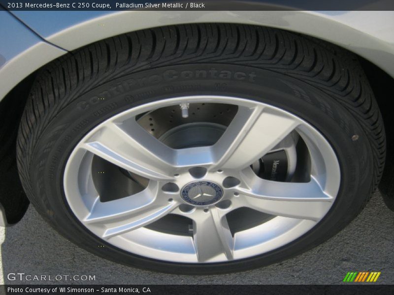 Palladium Silver Metallic / Black 2013 Mercedes-Benz C 250 Coupe