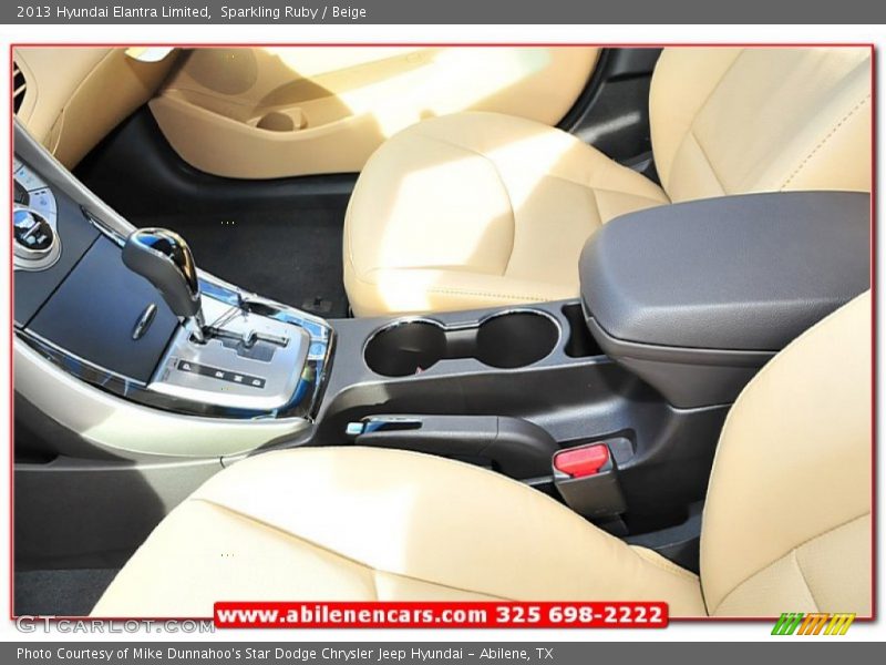 Sparkling Ruby / Beige 2013 Hyundai Elantra Limited