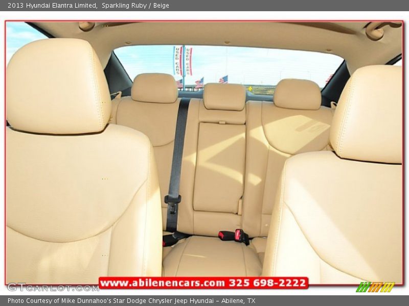 Sparkling Ruby / Beige 2013 Hyundai Elantra Limited