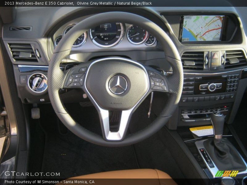 Olivine Grey Metallic / Natural Beige/Black 2013 Mercedes-Benz E 350 Cabriolet