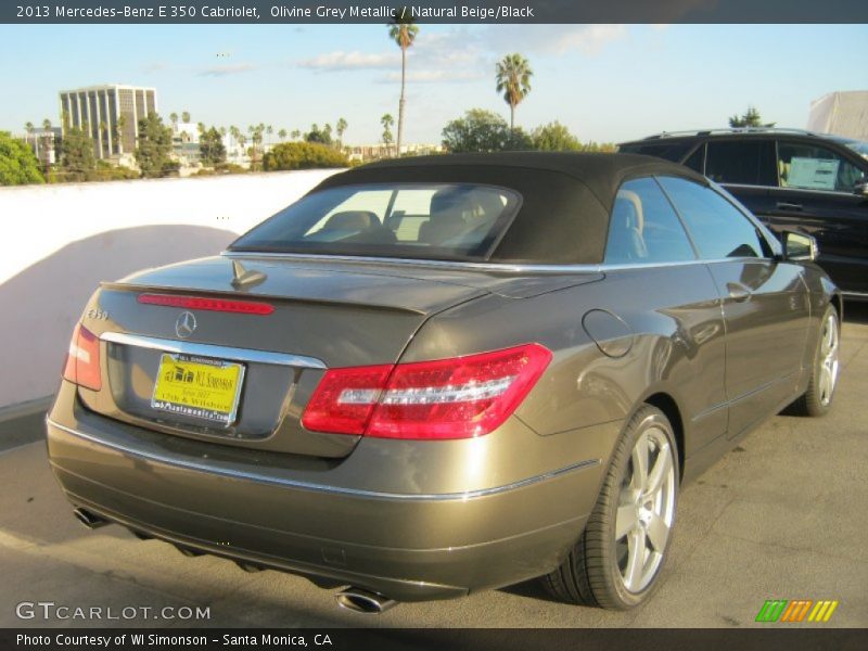 Olivine Grey Metallic / Natural Beige/Black 2013 Mercedes-Benz E 350 Cabriolet
