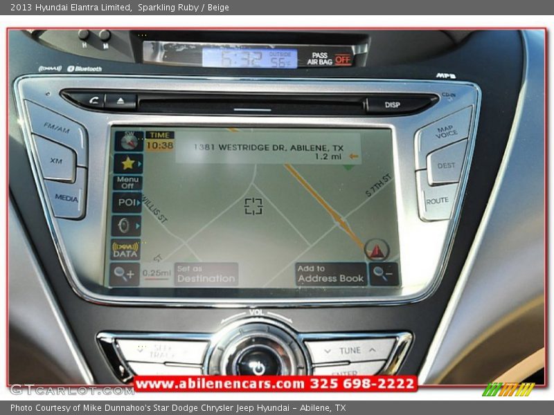 Sparkling Ruby / Beige 2013 Hyundai Elantra Limited