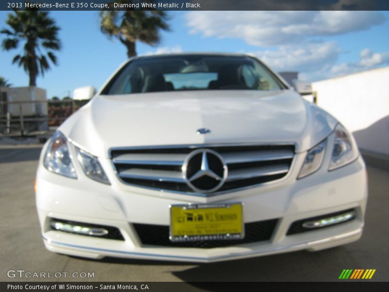 Diamond White Metallic / Black 2013 Mercedes-Benz E 350 Coupe