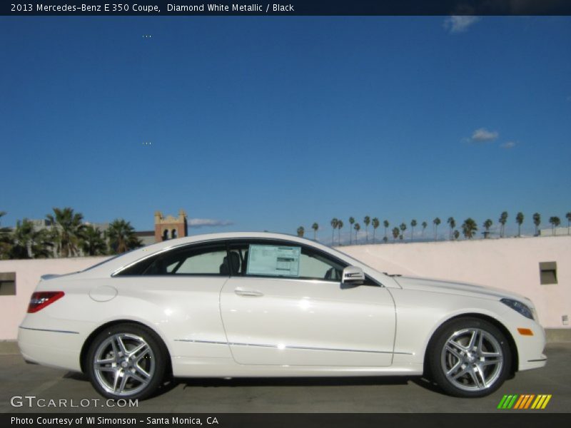 Diamond White Metallic / Black 2013 Mercedes-Benz E 350 Coupe