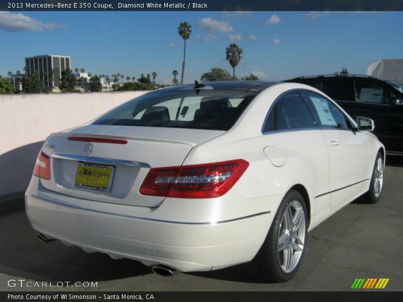 Diamond White Metallic / Black 2013 Mercedes-Benz E 350 Coupe