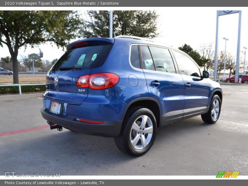 Sapphire Blue Metallic / Sandstone 2010 Volkswagen Tiguan S