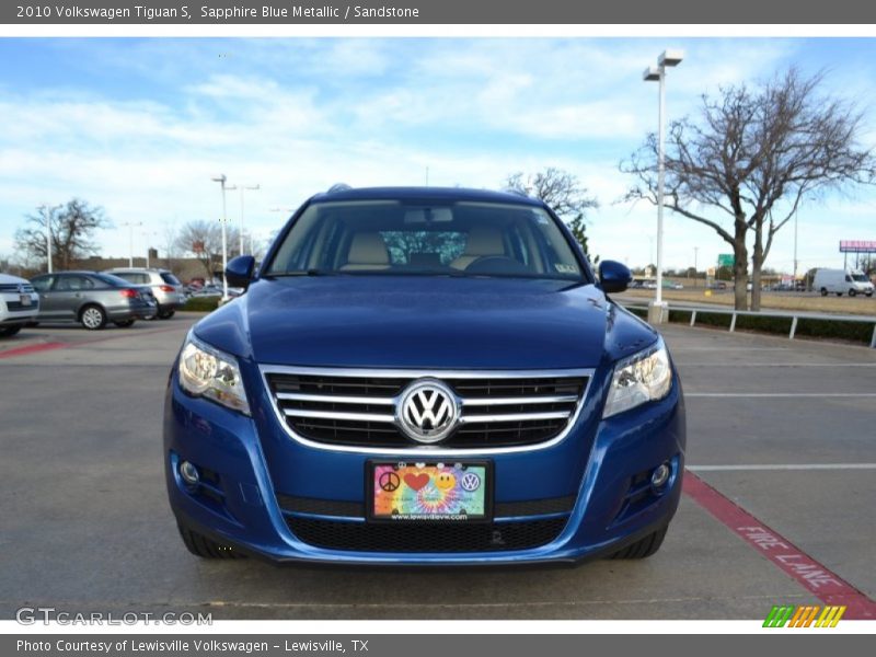 Sapphire Blue Metallic / Sandstone 2010 Volkswagen Tiguan S