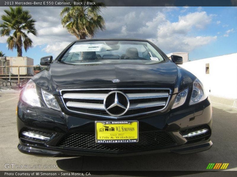 Black / Black 2013 Mercedes-Benz E 550 Cabriolet