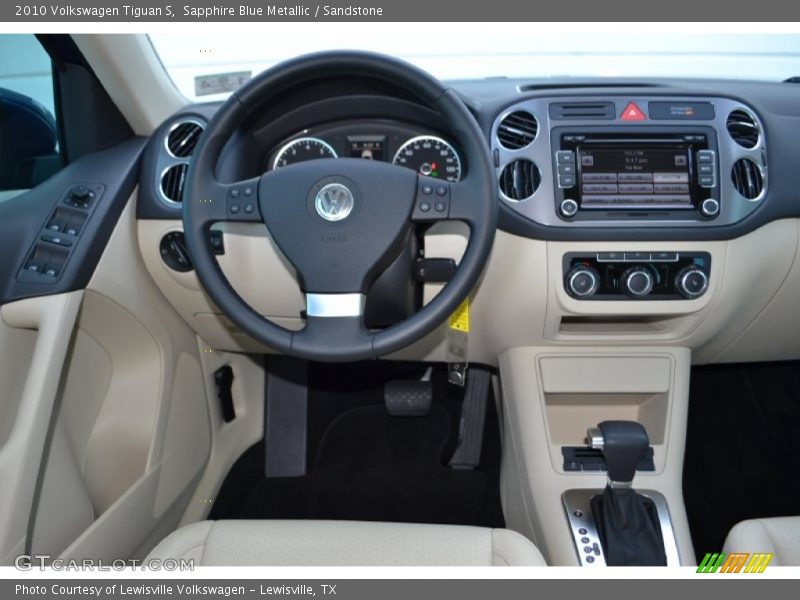 Sapphire Blue Metallic / Sandstone 2010 Volkswagen Tiguan S