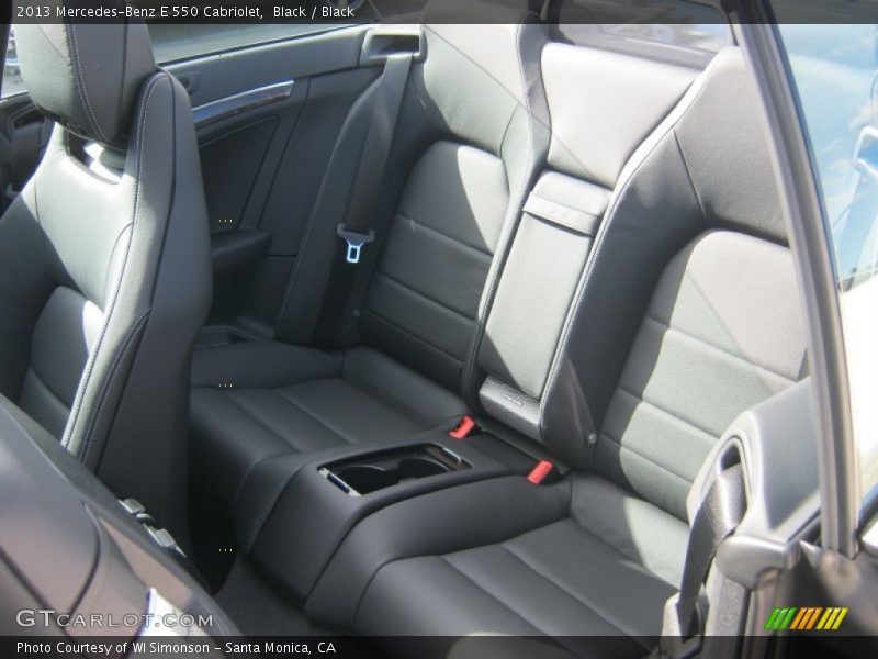 Rear Seat of 2013 E 550 Cabriolet