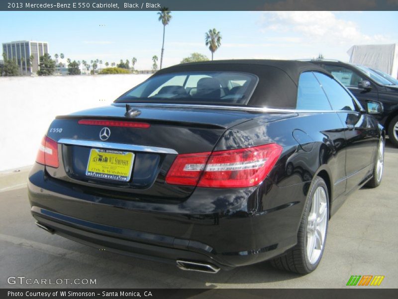 Black / Black 2013 Mercedes-Benz E 550 Cabriolet