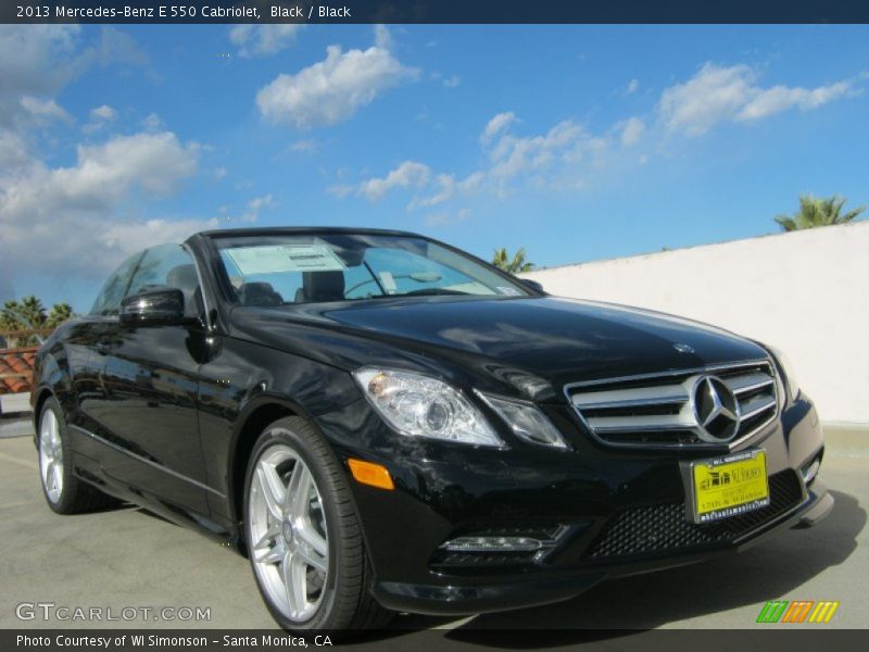 Black / Black 2013 Mercedes-Benz E 550 Cabriolet