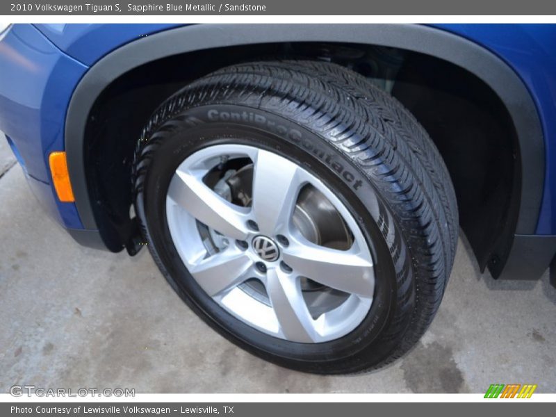 Sapphire Blue Metallic / Sandstone 2010 Volkswagen Tiguan S