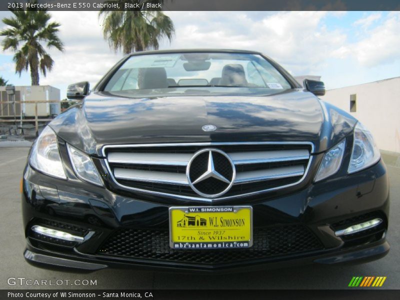 Black / Black 2013 Mercedes-Benz E 550 Cabriolet