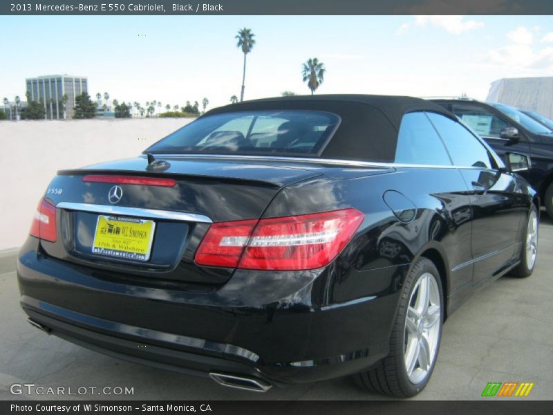 Black / Black 2013 Mercedes-Benz E 550 Cabriolet