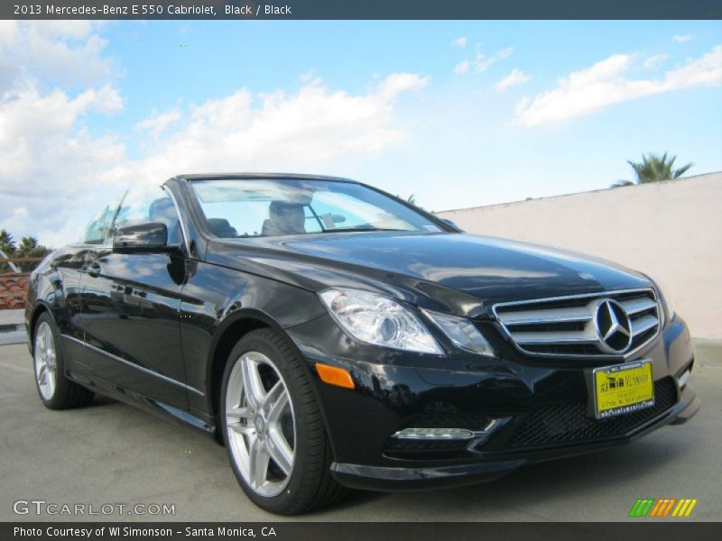 Black / Black 2013 Mercedes-Benz E 550 Cabriolet