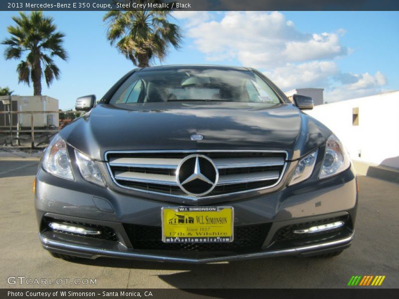 Steel Grey Metallic / Black 2013 Mercedes-Benz E 350 Coupe