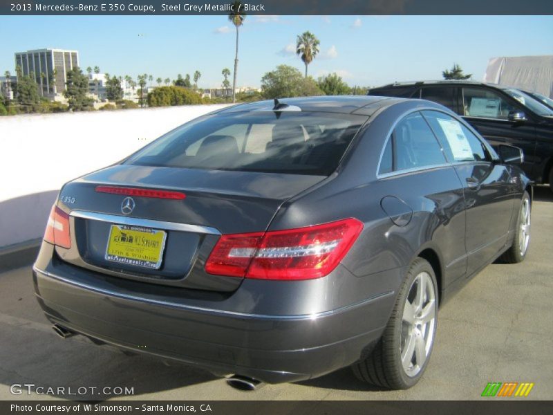 Steel Grey Metallic / Black 2013 Mercedes-Benz E 350 Coupe