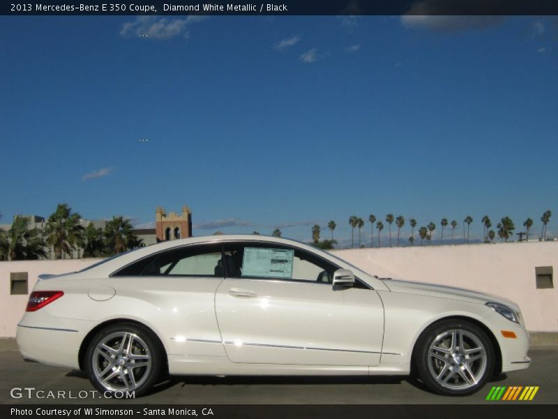 Diamond White Metallic / Black 2013 Mercedes-Benz E 350 Coupe