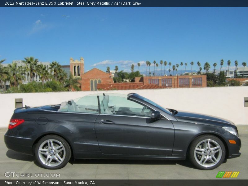 Steel Grey Metallic / Ash/Dark Grey 2013 Mercedes-Benz E 350 Cabriolet