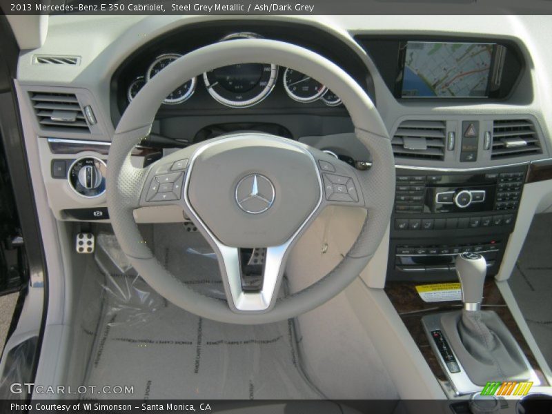 Steel Grey Metallic / Ash/Dark Grey 2013 Mercedes-Benz E 350 Cabriolet