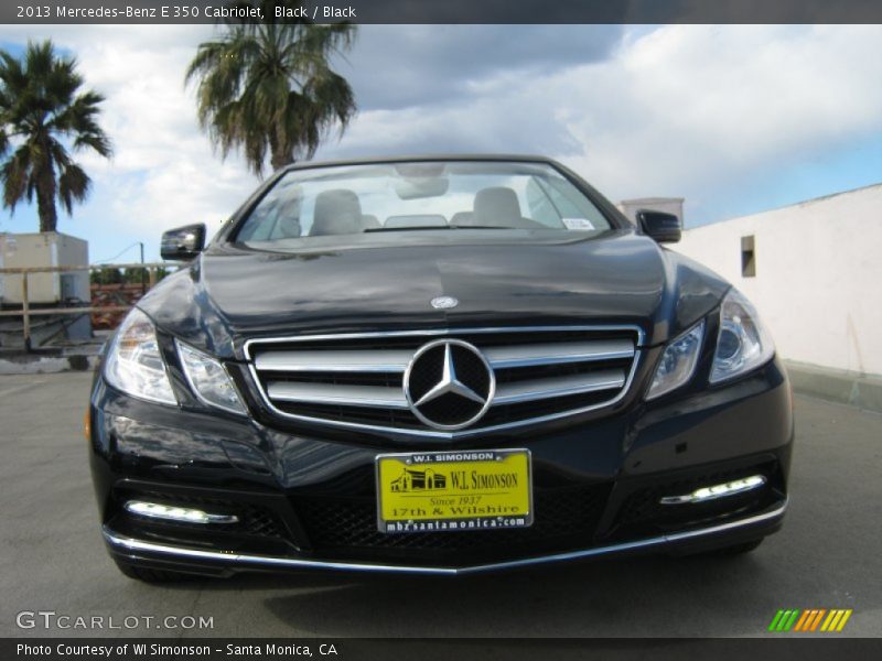 Black / Black 2013 Mercedes-Benz E 350 Cabriolet