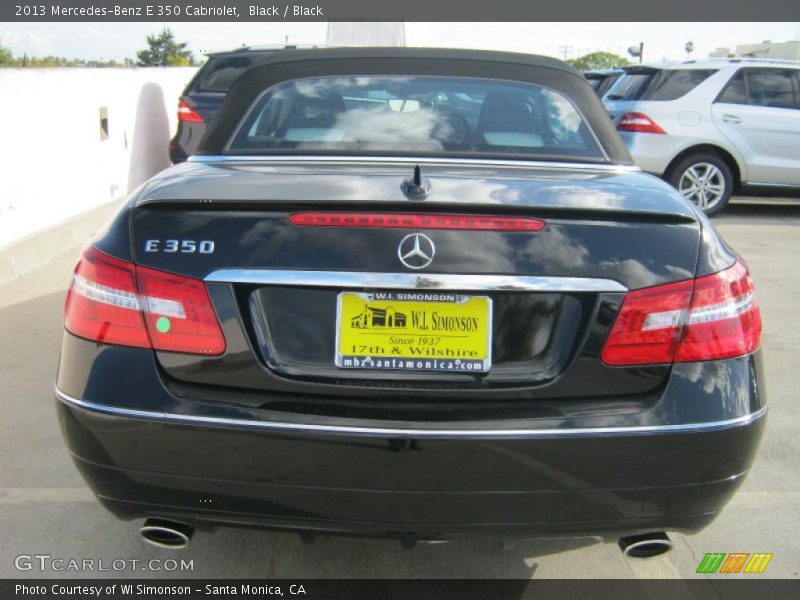 Black / Black 2013 Mercedes-Benz E 350 Cabriolet