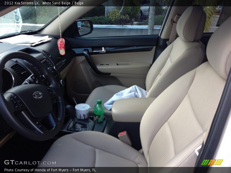 White Sand Beige / Beige 2012 Kia Sorento LX