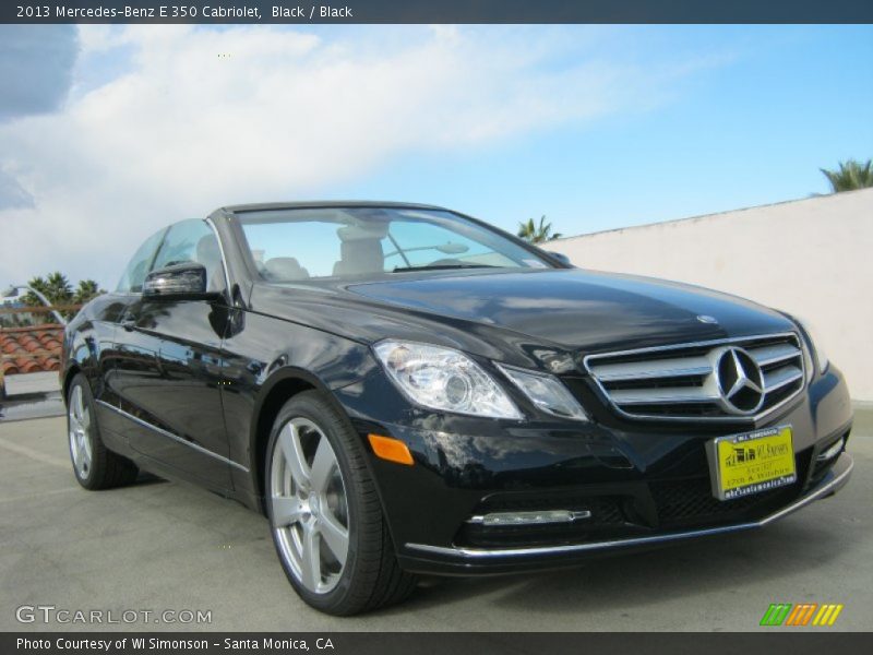 Black / Black 2013 Mercedes-Benz E 350 Cabriolet