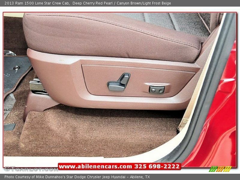 Deep Cherry Red Pearl / Canyon Brown/Light Frost Beige 2013 Ram 1500 Lone Star Crew Cab