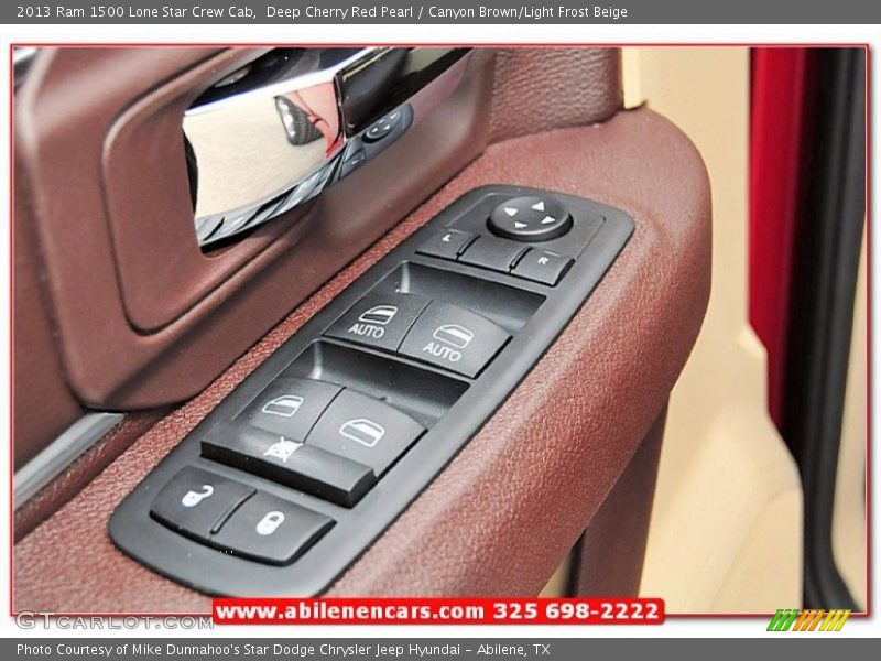 Deep Cherry Red Pearl / Canyon Brown/Light Frost Beige 2013 Ram 1500 Lone Star Crew Cab
