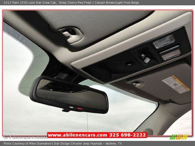 Deep Cherry Red Pearl / Canyon Brown/Light Frost Beige 2013 Ram 1500 Lone Star Crew Cab