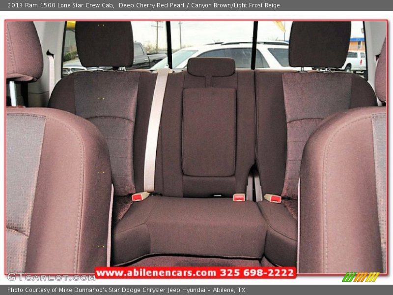 Deep Cherry Red Pearl / Canyon Brown/Light Frost Beige 2013 Ram 1500 Lone Star Crew Cab