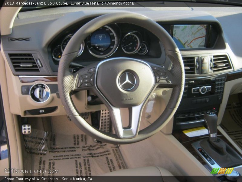 Lunar Blue Metallic / Almond/Mocha 2013 Mercedes-Benz E 350 Coupe