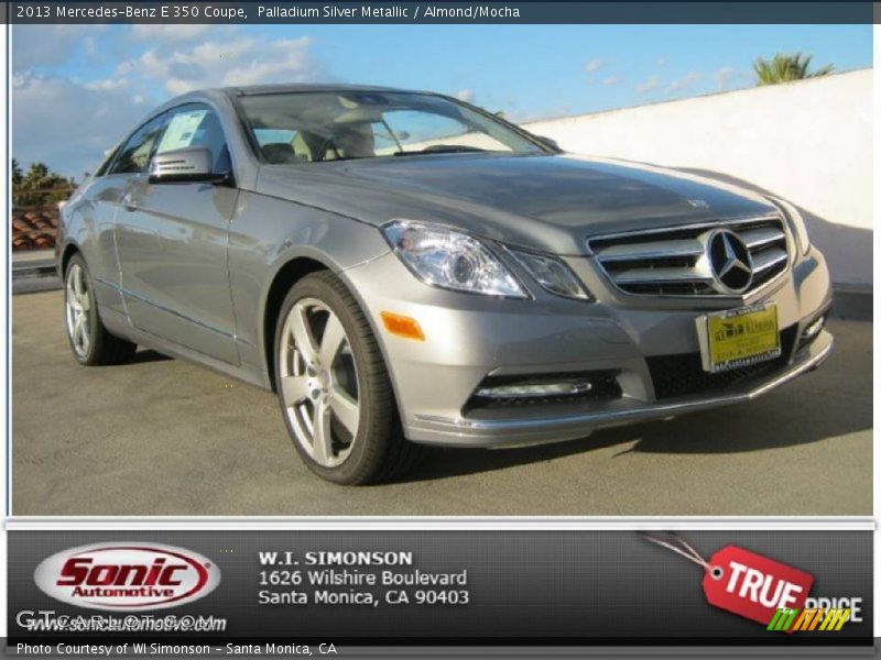 Palladium Silver Metallic / Almond/Mocha 2013 Mercedes-Benz E 350 Coupe