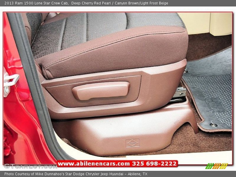 Deep Cherry Red Pearl / Canyon Brown/Light Frost Beige 2013 Ram 1500 Lone Star Crew Cab