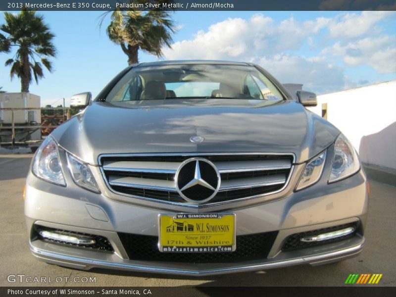 Palladium Silver Metallic / Almond/Mocha 2013 Mercedes-Benz E 350 Coupe