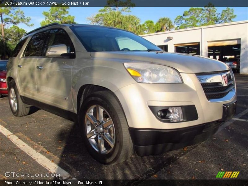 Gold Mist / Tan 2007 Saturn Outlook XR AWD