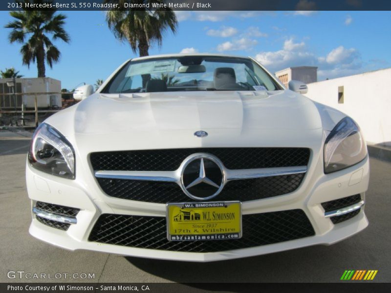 Diamond White Metallic / Black 2013 Mercedes-Benz SL 550 Roadster