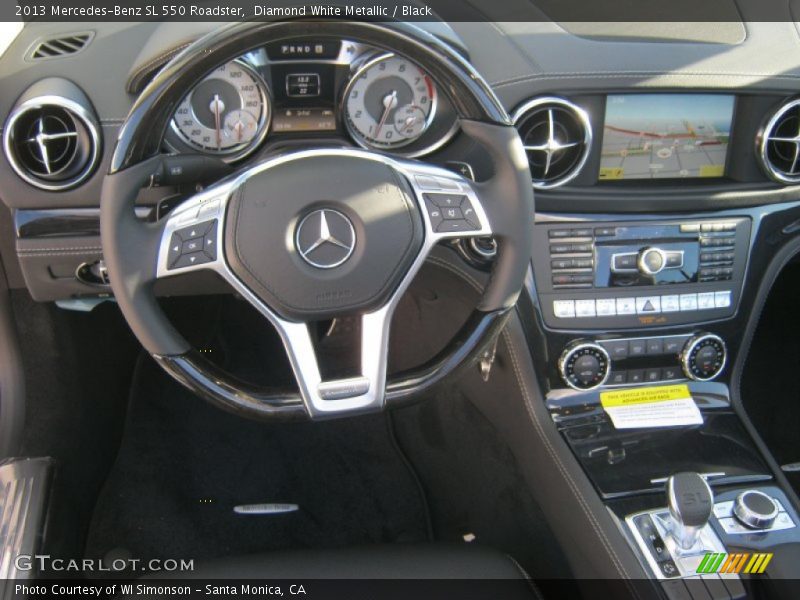Diamond White Metallic / Black 2013 Mercedes-Benz SL 550 Roadster