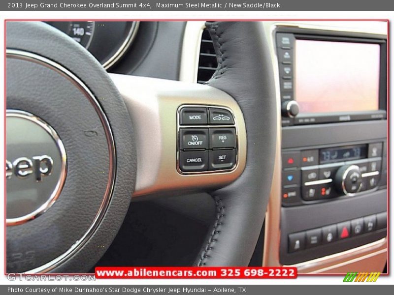 Maximum Steel Metallic / New Saddle/Black 2013 Jeep Grand Cherokee Overland Summit 4x4