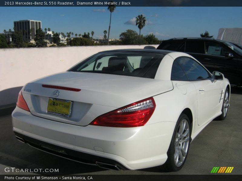 Diamond White Metallic / Black 2013 Mercedes-Benz SL 550 Roadster