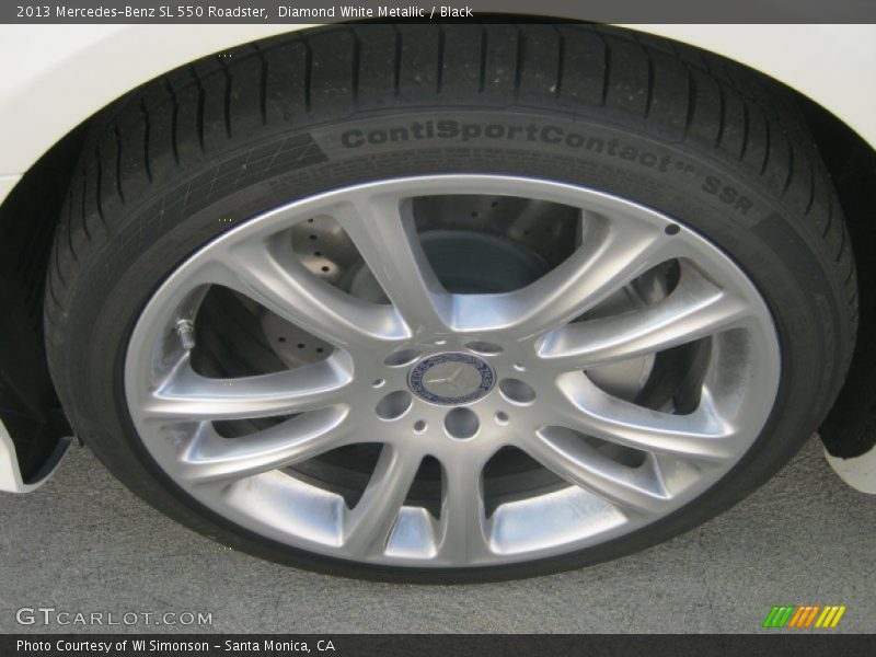 Diamond White Metallic / Black 2013 Mercedes-Benz SL 550 Roadster
