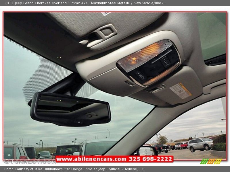 Maximum Steel Metallic / New Saddle/Black 2013 Jeep Grand Cherokee Overland Summit 4x4