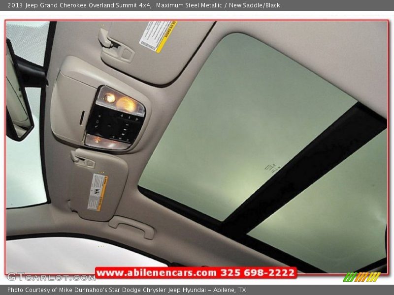 Maximum Steel Metallic / New Saddle/Black 2013 Jeep Grand Cherokee Overland Summit 4x4