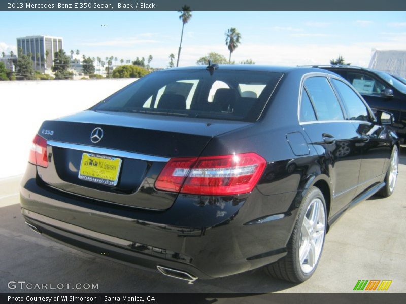 Black / Black 2013 Mercedes-Benz E 350 Sedan