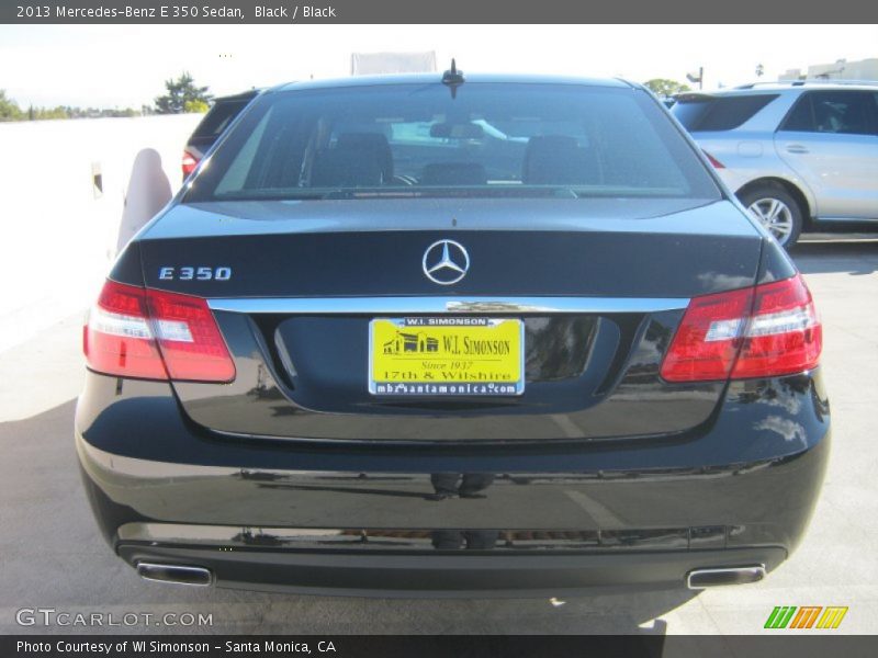 Black / Black 2013 Mercedes-Benz E 350 Sedan